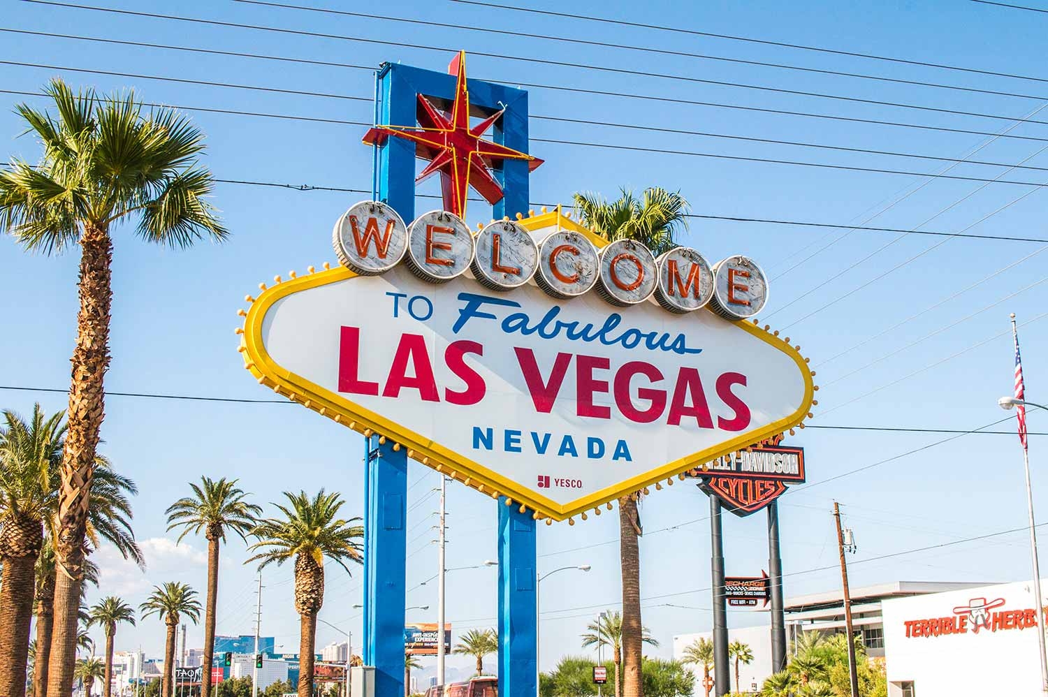 las vegas où se trouve le signe